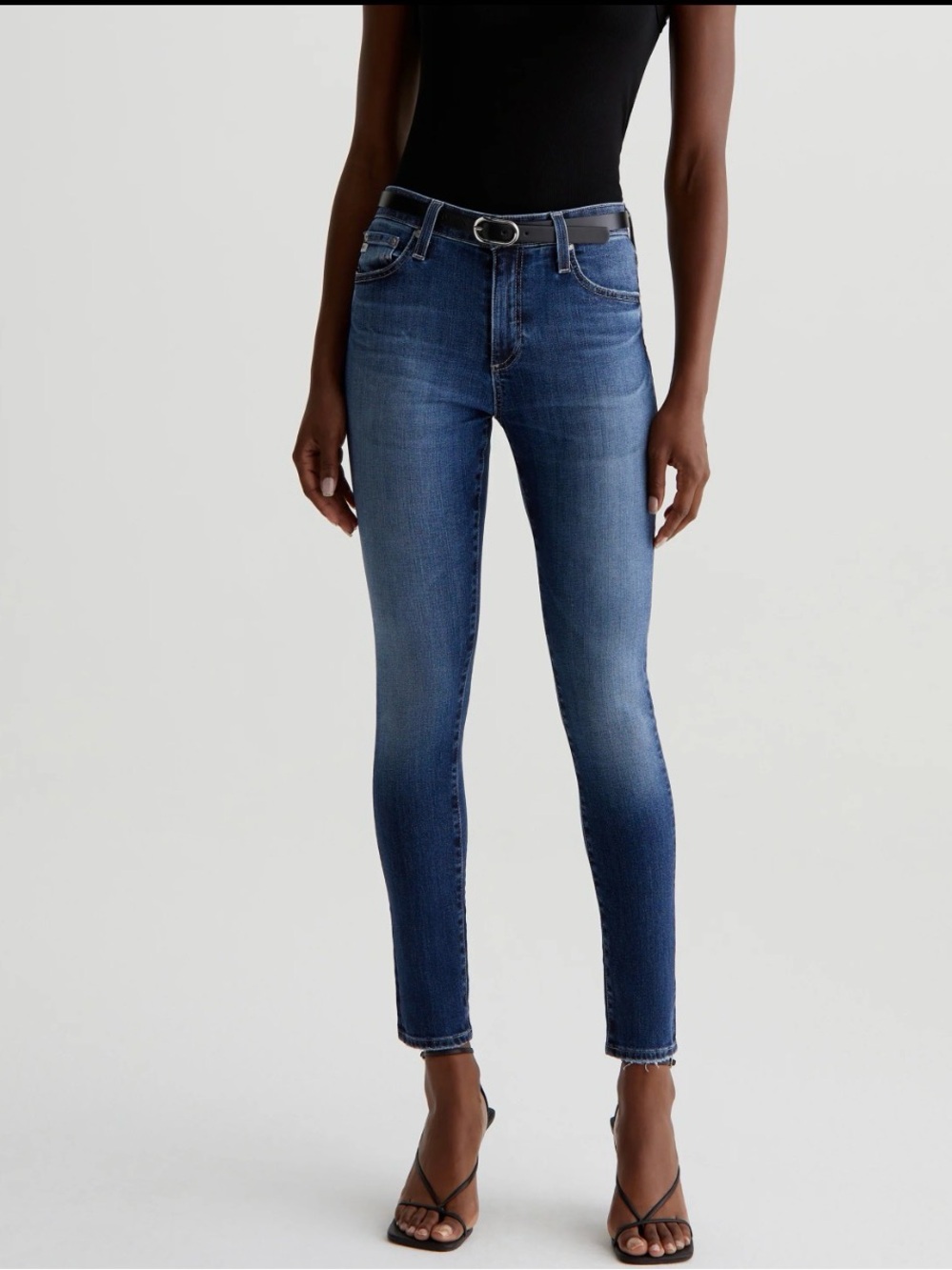 Ag Adriano Goldschmied Farrah High-Rise Skinny Ankle Jeans- 11 years enrich wash